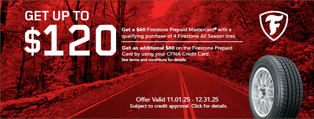 Firestone CFNA - $120 All Season Promo